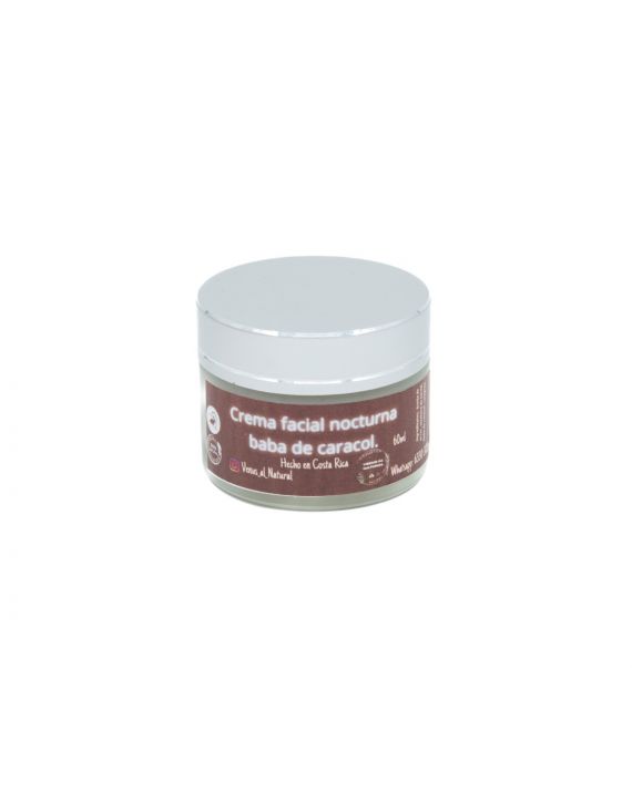 Crema facial nocturna de baba de caracol