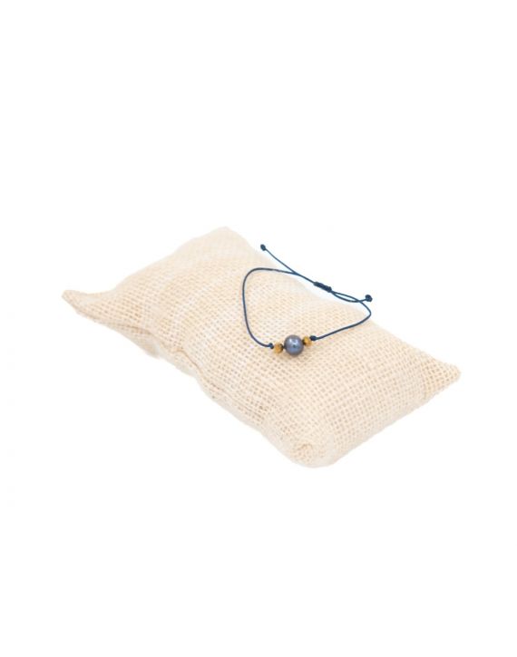 Pulsera de perla azul tornasol