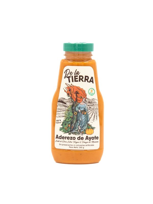 Aderezo de ayote en botella de plástico