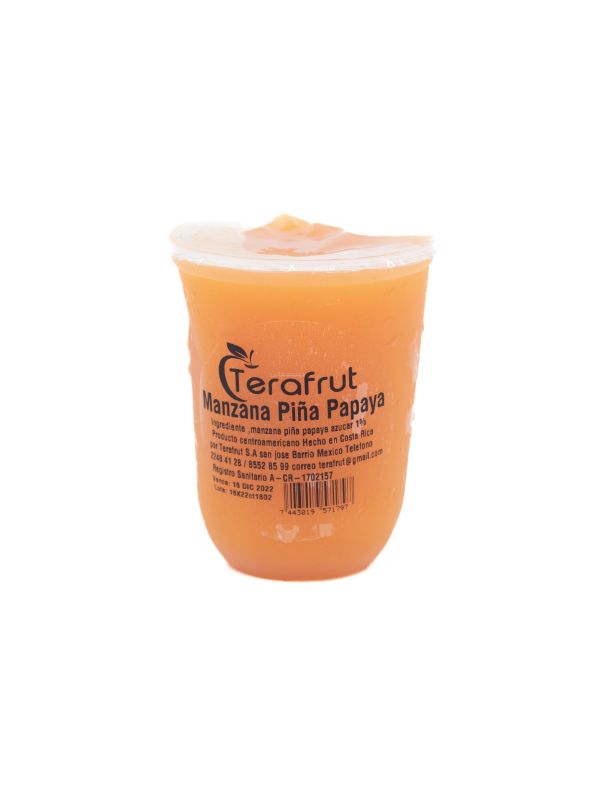 Bebida de manzana- piña-papaya