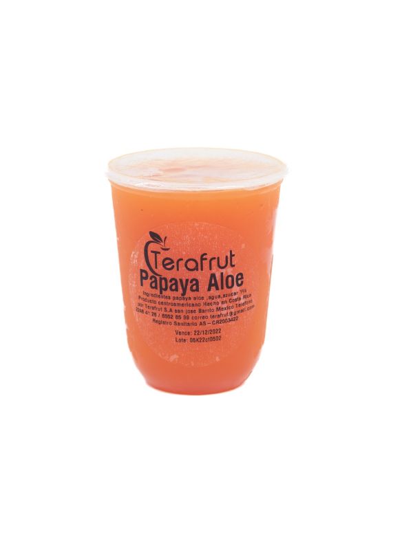 Bebida de papaya-aloe