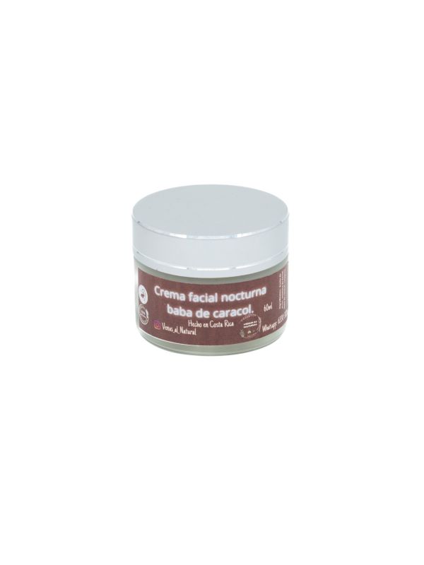 Crema facial nocturna de baba de caracol