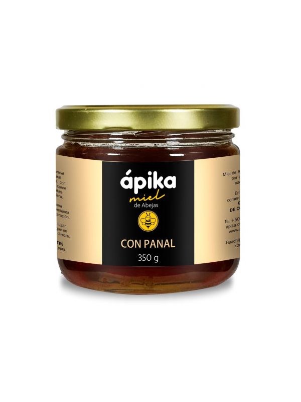 Miel de abeja con panal